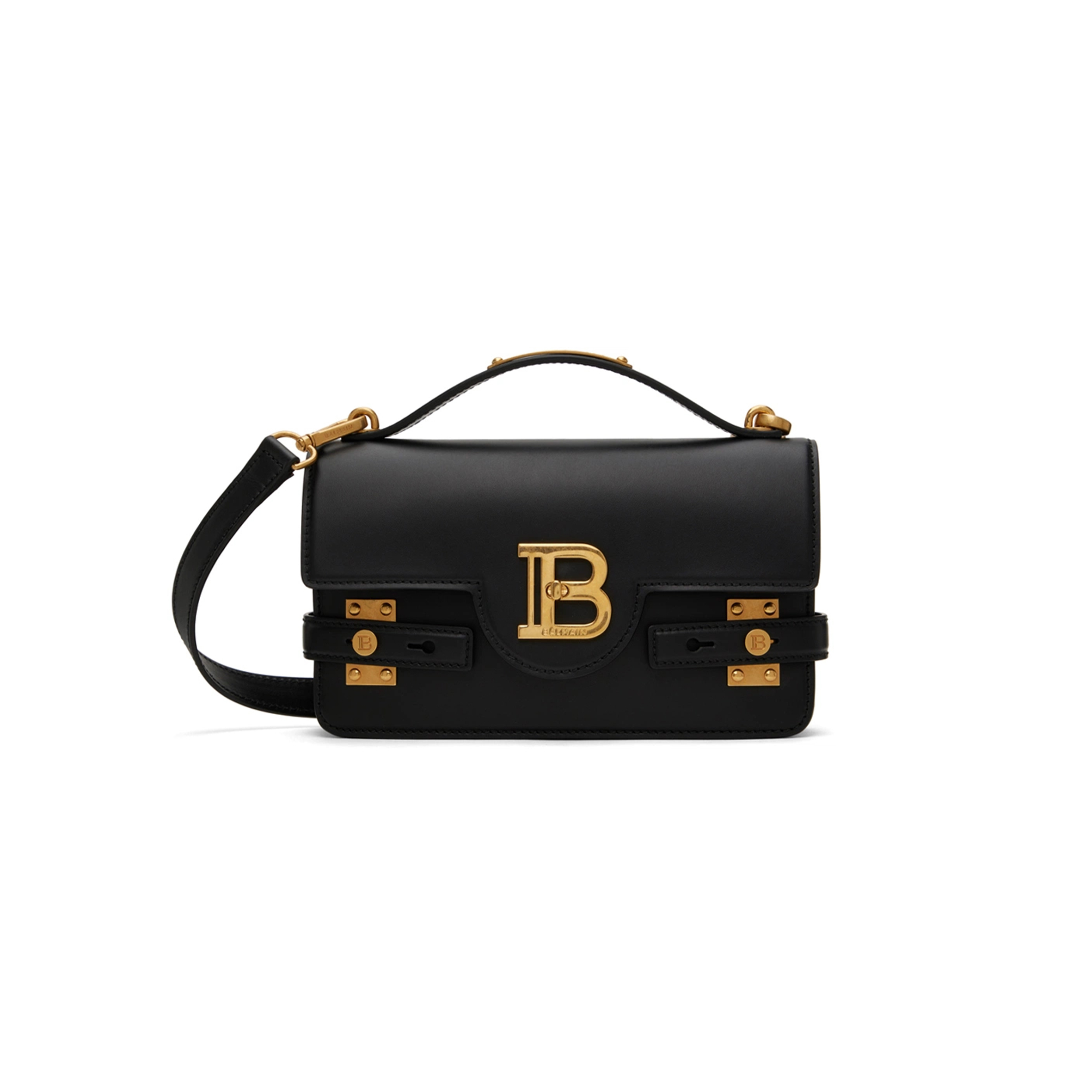 BALMAIN BLACK B-BUZZ 24 BAG EN0DA828LPIS0P (24*14*7.5cm)